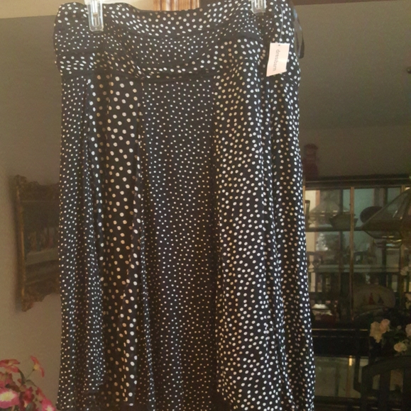 Women's 1X dress black barn black w white skirt Polka Dot/pattern - Picture 5 of 6